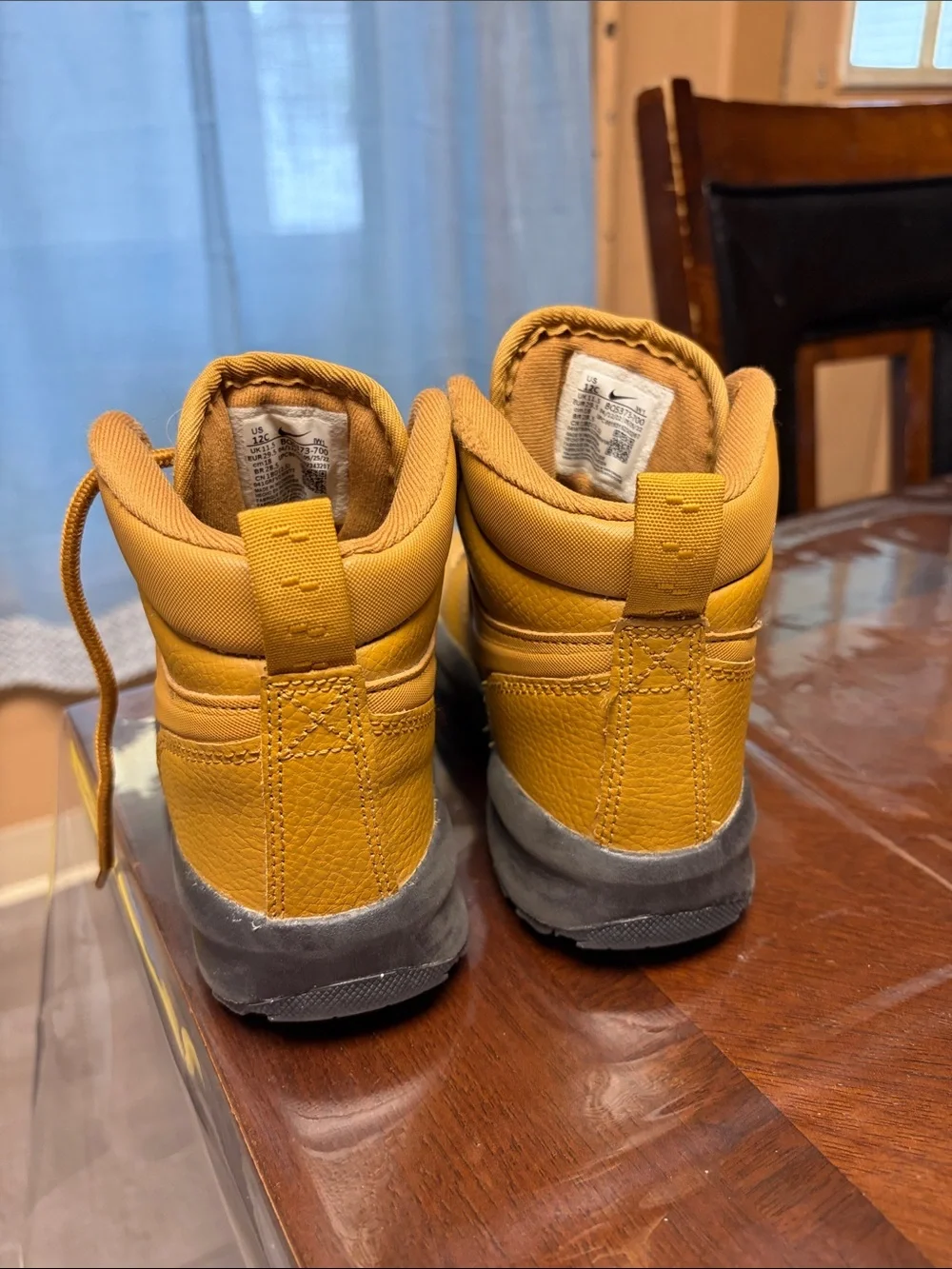 Nike Kids Wheat Brown High-Top Sneakers